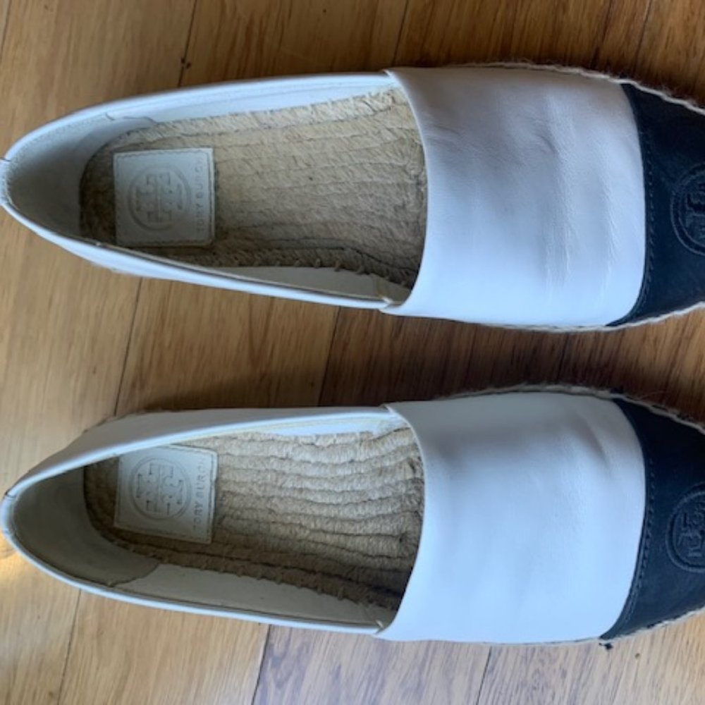 Tory Burch leather espadrille.  Size 7